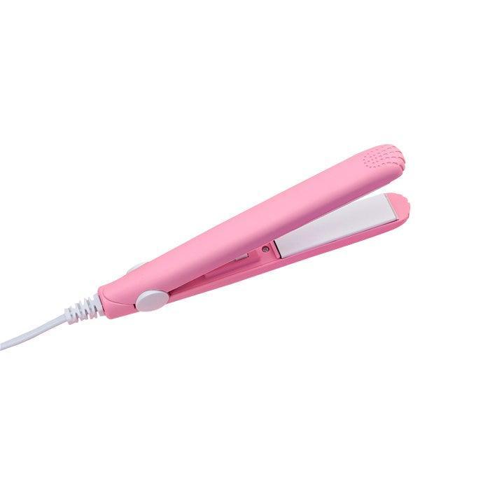Mini Ceramic Hair Straightener & Curler – Portable Dual Voltage Styling Tool
