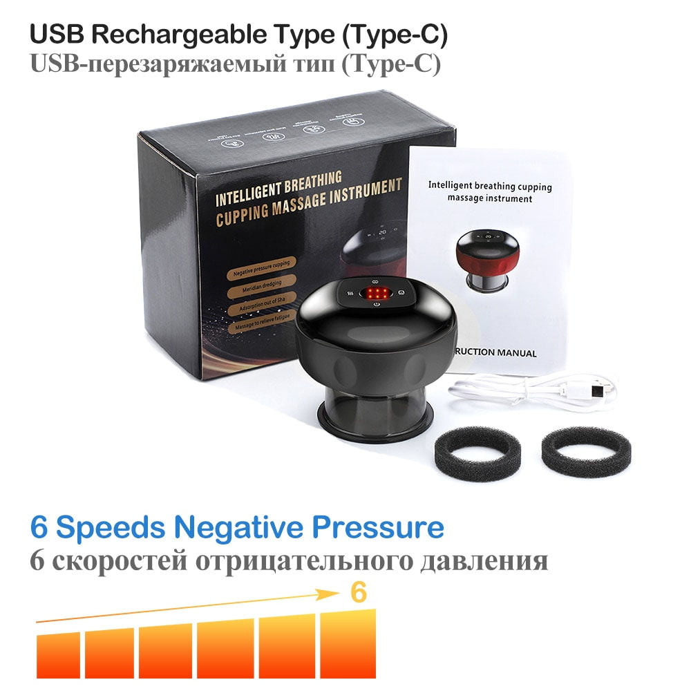 Anti-Cellulite Therapy Massager – Cupping, Scraping & Red Light Device