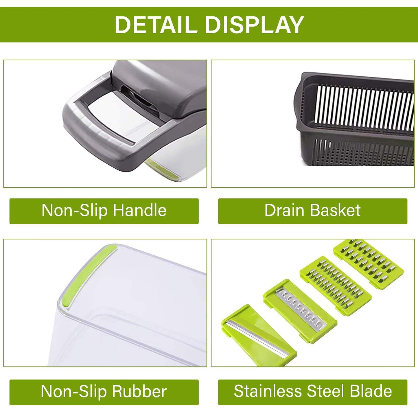 10-in-1 Vegetable Chopper & Slicer – Multi-Blade Kitchen Cutter