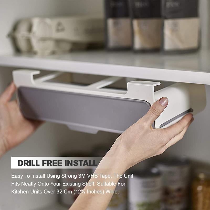 Organizador de especias autoadhesivo de pared – Estante extraíble para cocina