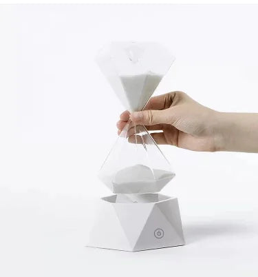 Diamond Hourglass LED Sleeping Lamp – USB Rechargeable Ambient Light