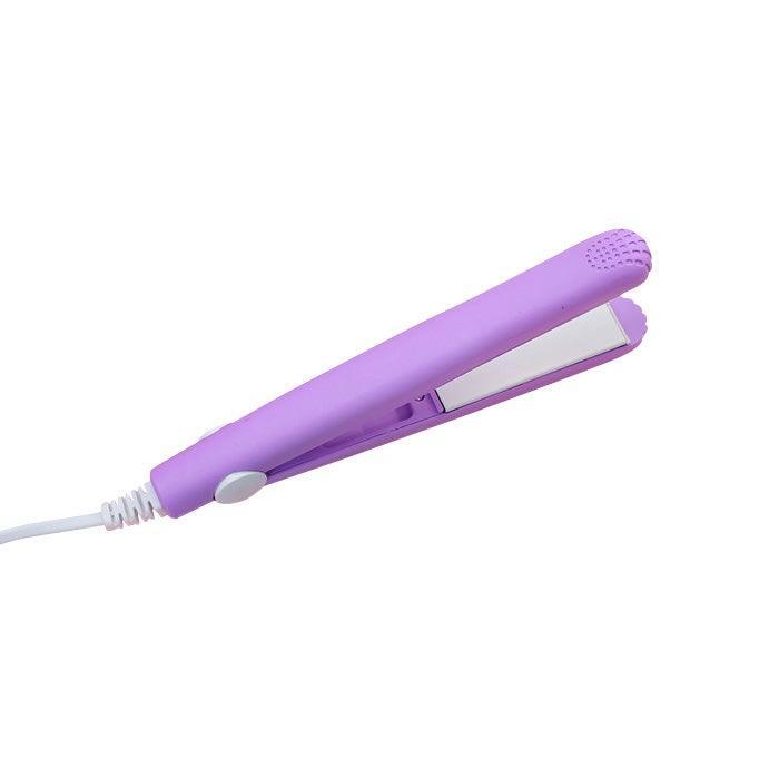 Mini Ceramic Hair Straightener & Curler – Portable Dual Voltage Styling Tool