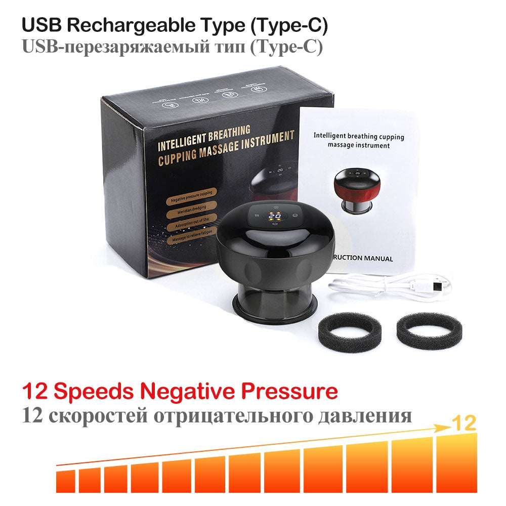 Anti-Cellulite Therapy Massager – Cupping, Scraping & Red Light Device