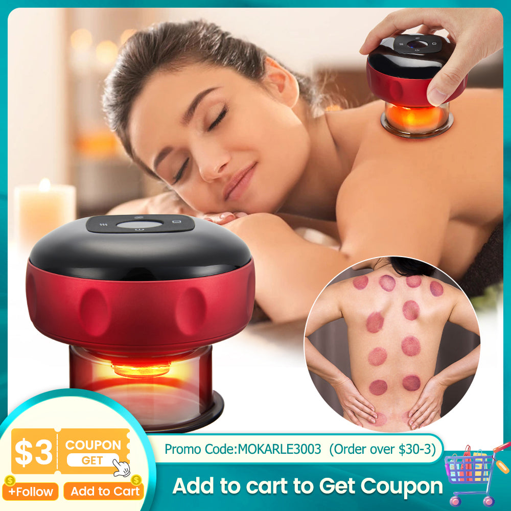 Anti-Cellulite Therapy Massager – Cupping, Scraping & Red Light Device